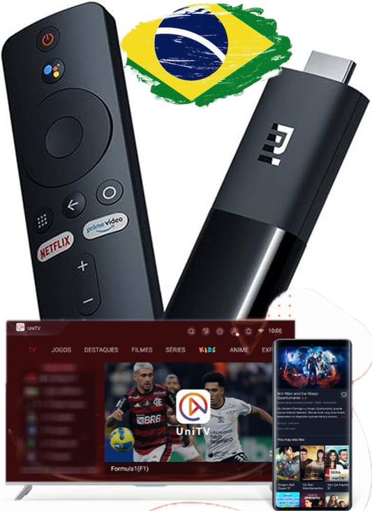 Mi Stick iptv Com + De 293 Canais brasileiros